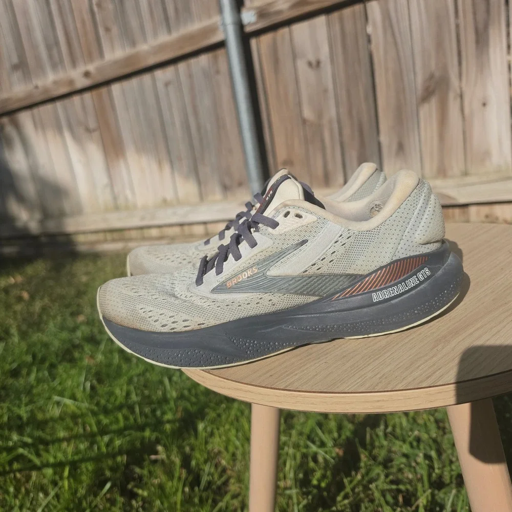 Brooks Adrenaline GTS 24 Grey Copper Running Shoes 1204261B030 Womens 8.5